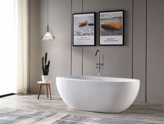 Акриловая ванна ABBER AB9285 белая схема 9