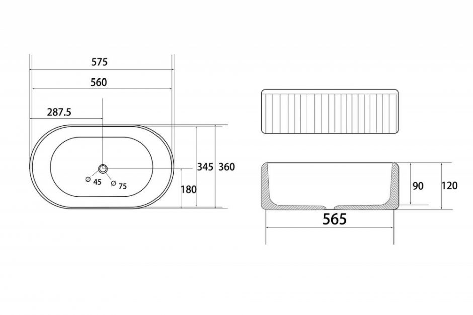 Раковина накладная ABBER Bequem AC2116MB черная матовая ФОТО