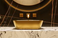 Раковина накладная ABBER Rechteck AC2200MMG золото матовое схема 4