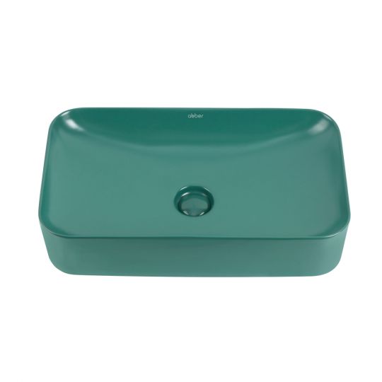Раковина накладная ABBER Rechteck AC2204MBG зеленая матовая схема 4