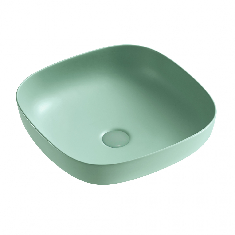 Раковина накладная ABBER Rechteck AC2217MBG зеленая матовая цена от 14 200 ₽ Фото Раковина накладная ABBER Rechteck AC2217MBG зеленая матовая