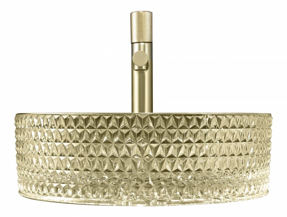 Раковина накладная стеклянная ABBER Glas AK2301GG золото ФОТО