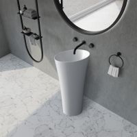 Раковина отдельностоящая ABBER Stein AS2509-H белая матовая схема 3