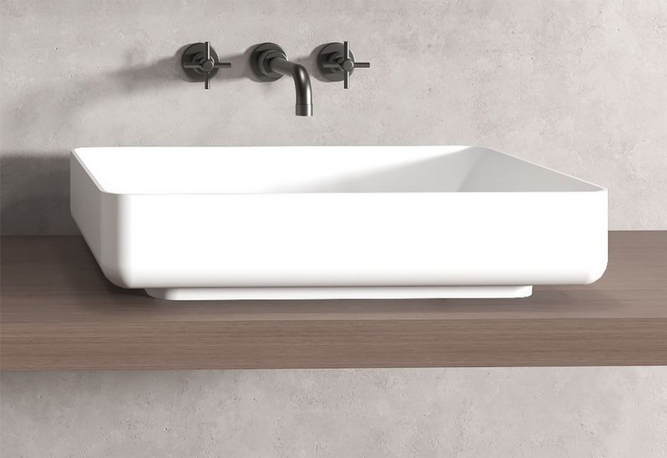 Раковина накладная ABBER Stein AS2629 белая матовая ФОТО