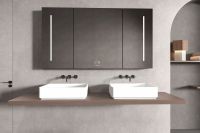 Раковина накладная ABBER Stein AS2634 белая матовая схема 3