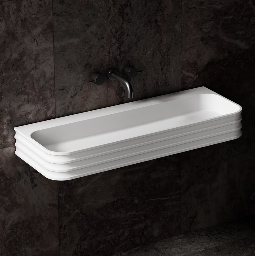 Раковина подвесная ABBER Stein AS2651-1.0 белая матовая цена от 102 000 ₽ Фото Раковина подвесная ABBER Stein AS2651-1.0 белая матовая