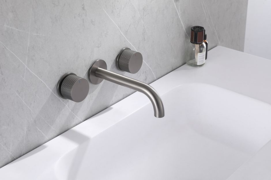 Смеситель ABBER Wasser Kreis AF81122NG для раковины скрытого монтажа, никель ФОТО