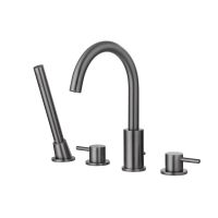 Смеситель ABBER Wasser Kreis AF8113NG на борт ванны, никель схема 1