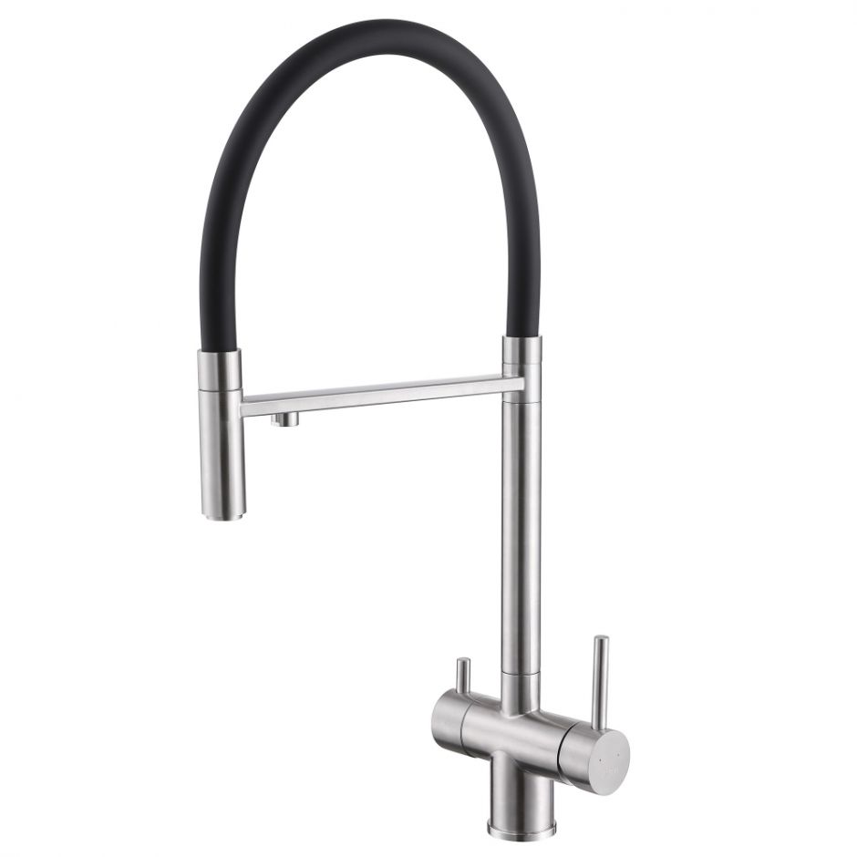 Изображение Смеситель ABBER Wasser Kreis AF81141SP для кухни с подключением фильтра и выдвижной лейкой, сатин