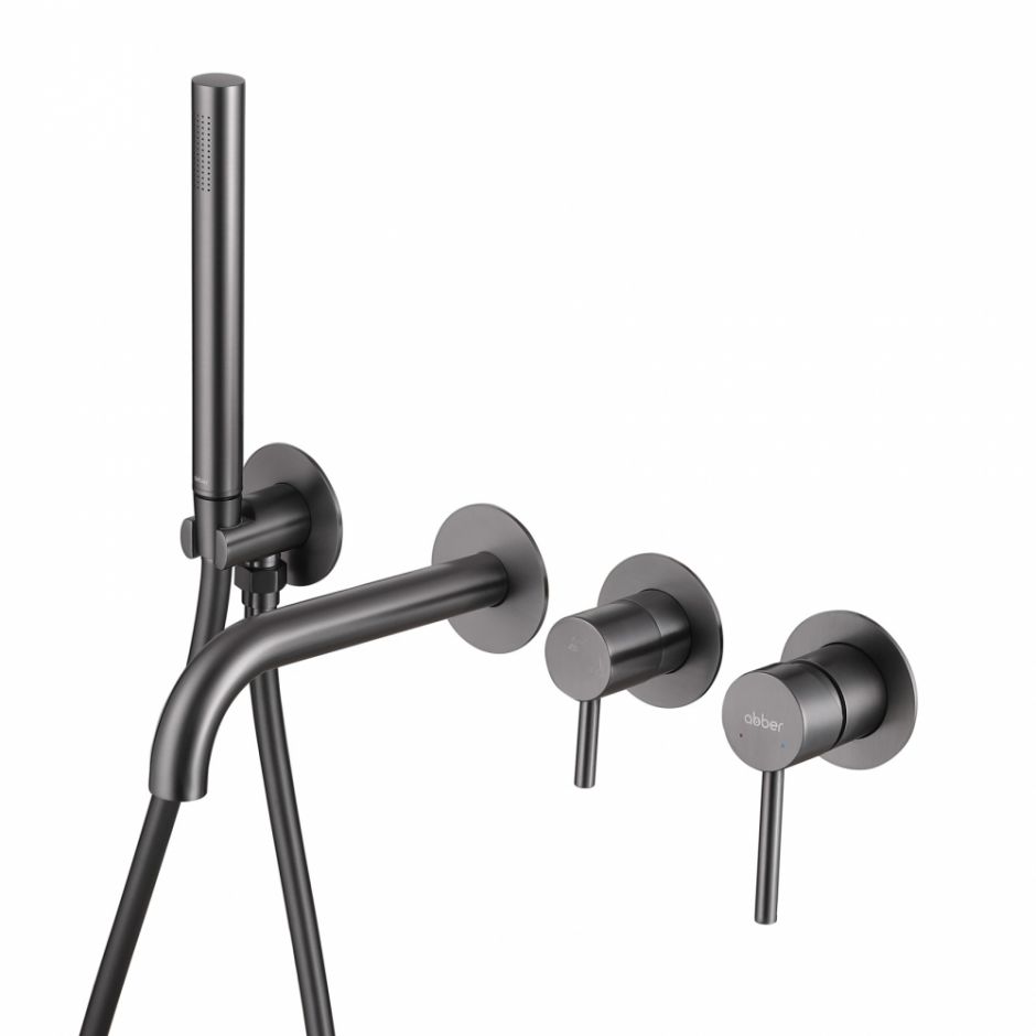 Изображение Смеситель ABBER Wasser Kreis AF8130NG для ванны скрытого монтажа, никель