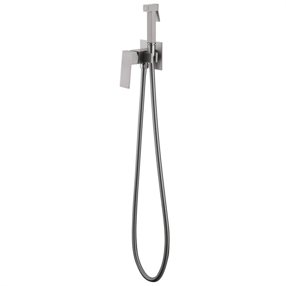 Смеситель ABBER Daheim AF8226SP с гигиеническим душем, сатин ФОТО