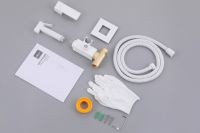 Смеситель ABBER Daheim AF8226W с гигиеническим душем,белый матовый схема 5