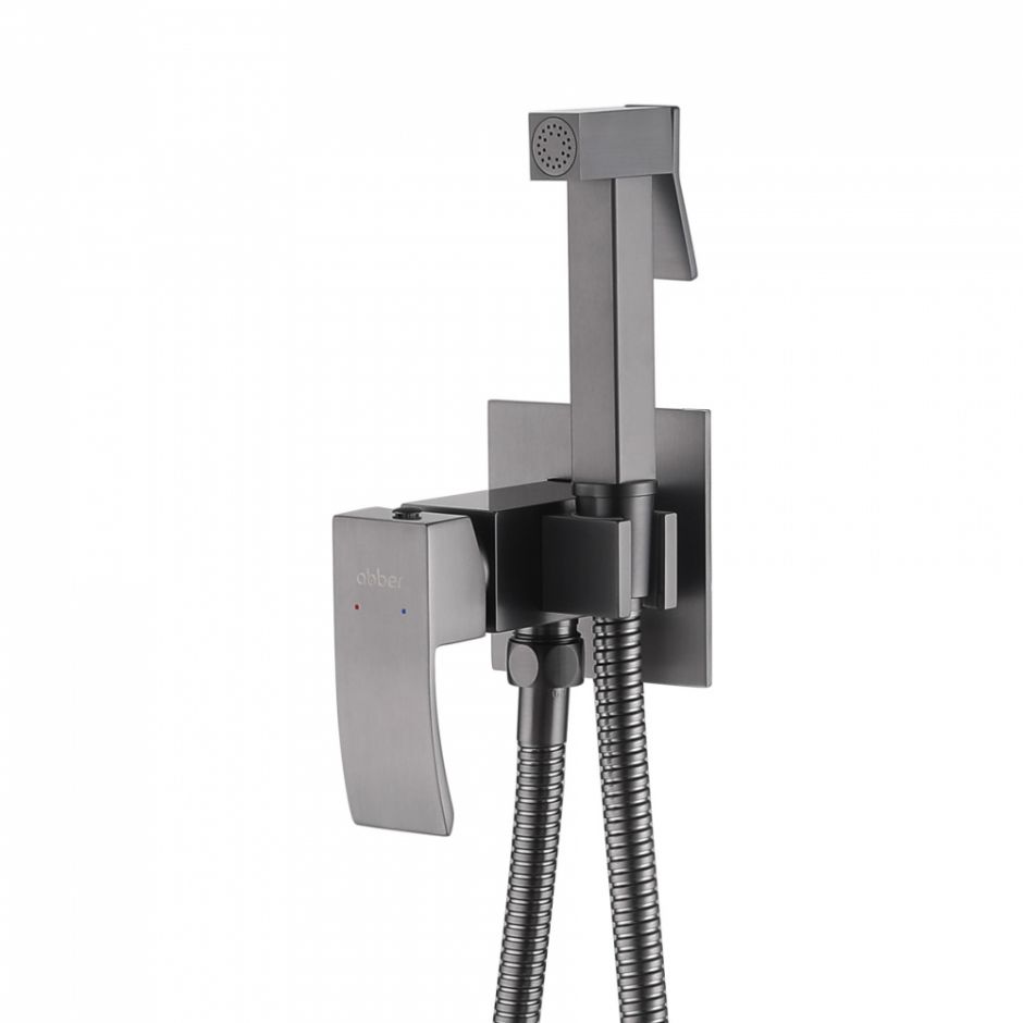 Изображение Смеситель ABBER Wasserfall AF8625NG с гигиеническим душем, никель