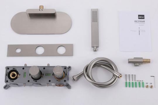 Смеситель ABBER Rund AF8731SP для ванны скрытого монтажа, сатин схема 4