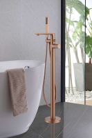 Смеситель ABBER Rund AF8715MRG напольный, розовое золото матовое схема 3