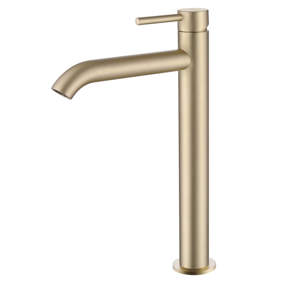 Изображение Смеситель ABBER Wasser Kreis AF8111G для накладной раковины, золото матовое