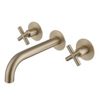 Смеситель ABBER Wasser Kreis AF81121G для раковины скрытого монтажа, золото матовое схема 1