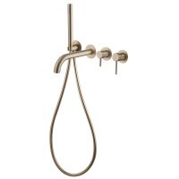 Смеситель ABBER Wasser Kreis AF8130G для ванны скрытого монтажа, золото матовое схема 3