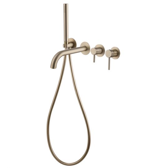 Смеситель ABBER Wasser Kreis AF8130G для ванны скрытого монтажа, золото матовое схема 3