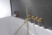 Смеситель ABBER Wasser Kreis AF8130G для ванны скрытого монтажа, золото матовое схема 4