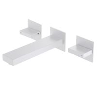 Смеситель ABBER Daheim AF82122W для раковины скрытого монтажа, белый матовый схема 1