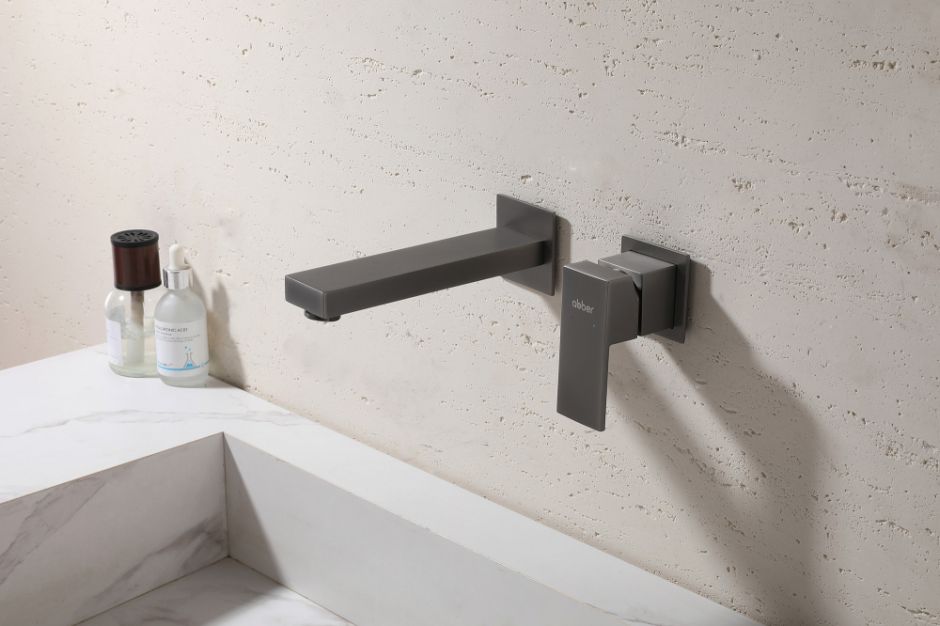 Смеситель ABBER Daheim AF8212NG для раковины скрытого монтажа, никель ФОТО