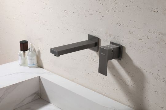 Смеситель ABBER Daheim AF8212NG для раковины скрытого монтажа, никель схема 3 Смеситель ABBER Daheim AF8212NG для раковины скрытого монтажа, никель схема 3