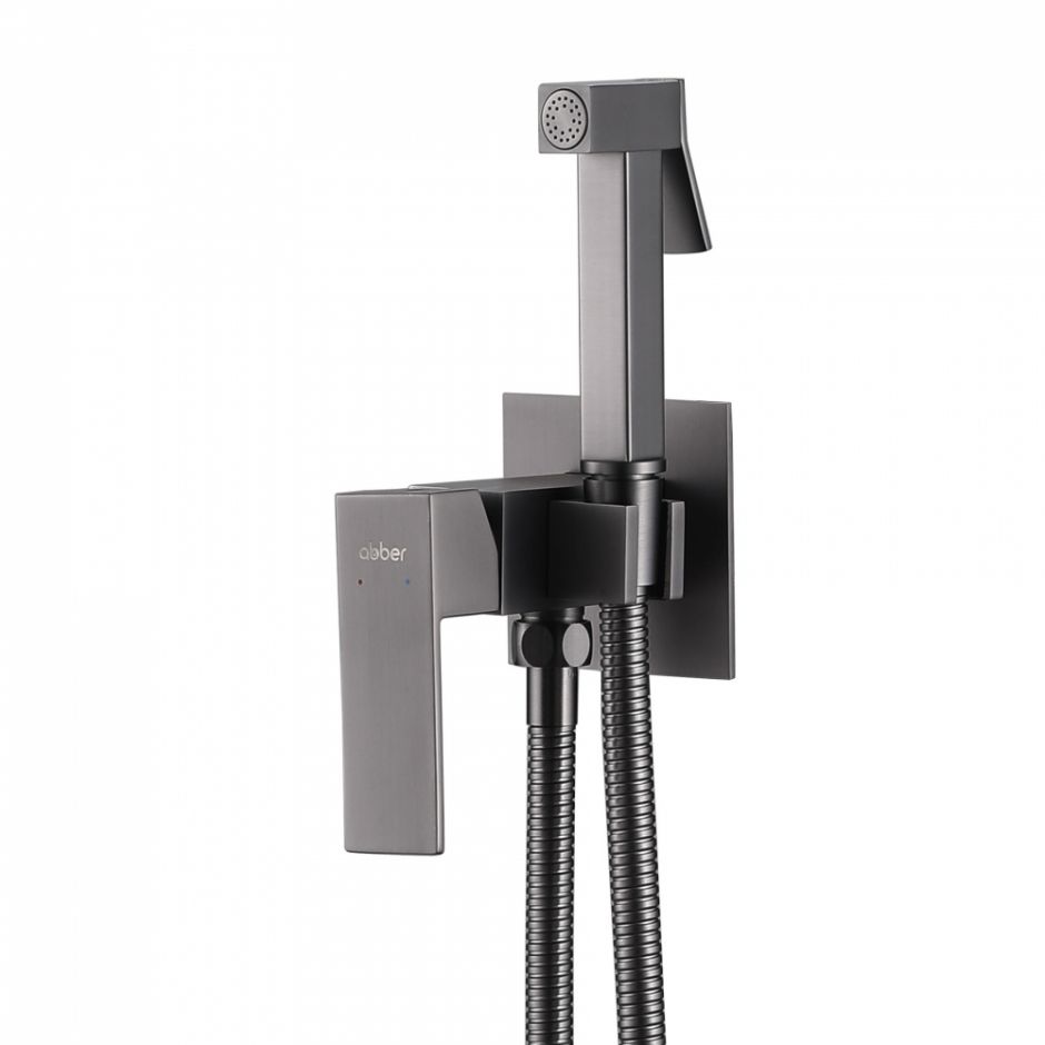 Изображение Смеситель ABBER Daheim AF8226NG с гигиеническим душем, никель