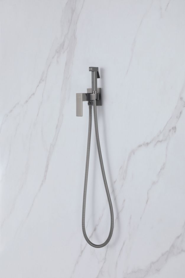 Смеситель ABBER Daheim AF8226NG с гигиеническим душем, никель ФОТО