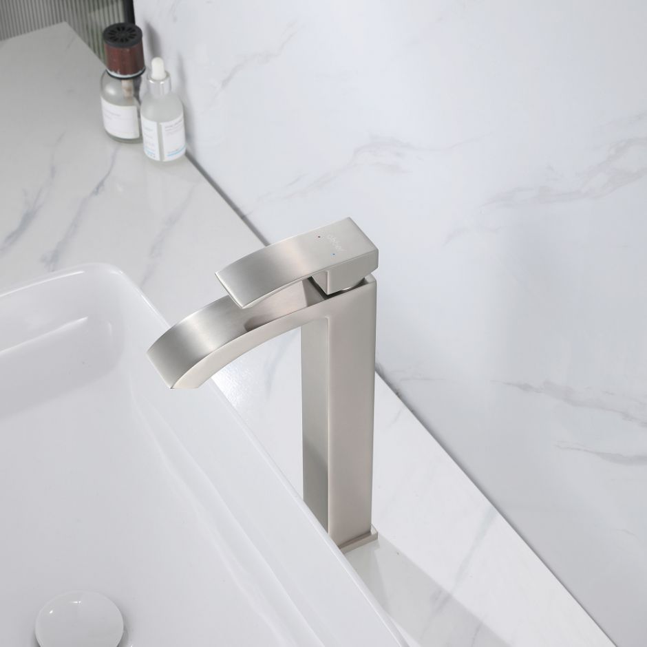 Смеситель ABBER Wasserfall AF8611SP для накладной раковины, сатин ФОТО