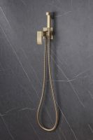 Смеситель ABBER Wasserfall AF8625G с гигиеническим душем, золото матовое схема 4