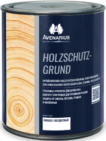 Грунтовка-Пропитка для Древесины Avenarius Holzschutz Grund 5л от Синевы, Плесени, Грибков, Насекомых, Бесцветный / Авенариус Хольцшутц Грунт.