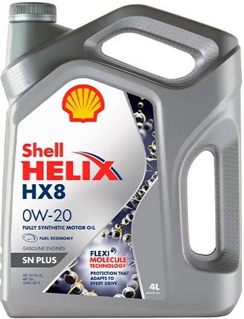 Shell Helix HX8 0W-20, 4л