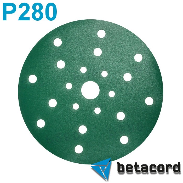 Betacord Malahit P280 Абразивный круг D150мм. 21 отверстие, в упаковке 100шт.