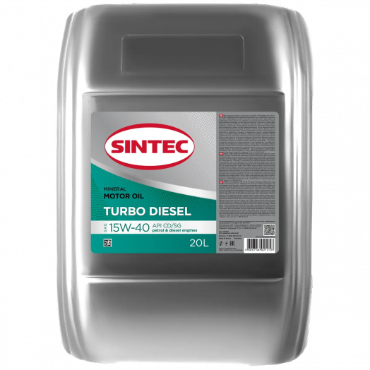 Sintec Turbo Diesel 15W-40 CD/SG, 20л