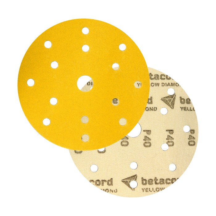 Betacord Yellow Diamond P40 Круг шлифовальный на бумаге 15 отв. D150мм., в упаковке 50шт.