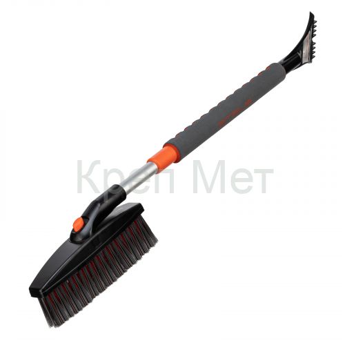 Щетка-сметка для снега со скребком телескопическая Stels