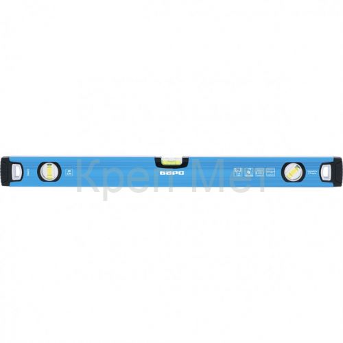 Уровень алюминиевый, 1200 мм, профиль 1,6 мм, фрезерованный, ударопрочные заглушки, 3 глазка Барс