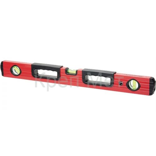 Уровень алюминиевый, 1200 мм, фрезерованный, 3 глазка, две эргономичные ручки Matrix