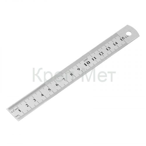 Линейка измерительная, 150 мм, металлическая Sparta