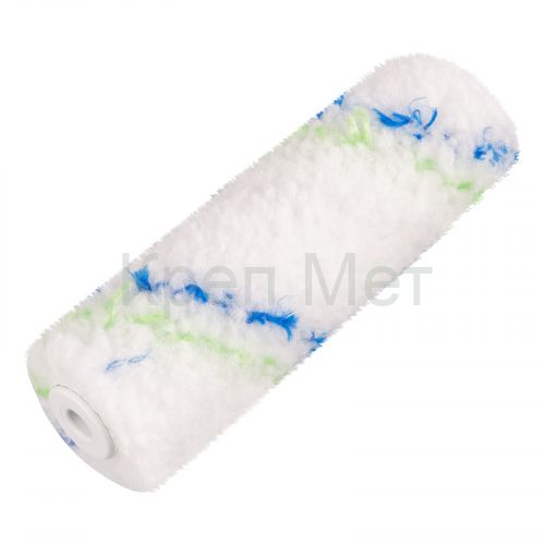 Мини-валик сменный "Водные краски", 110 мм, ворс 12 мм, D 16 мм, D ручки 6 мм, полиэстер Сибртех