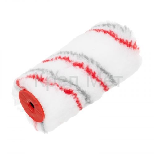 Миди-валик сменный для среднегладких поверхностей синтетический, 100 мм, ворс 12 мм, D 30 мм, D ручки 6 мм, полиамид MTX