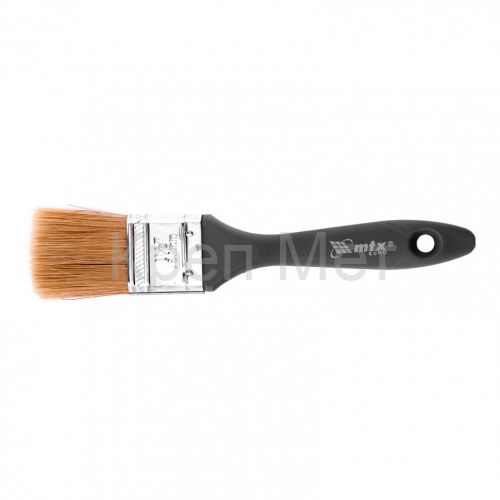 Кисть плоская "Евро" 1.5", натуральная щетина, пластмассовая ручка MTX