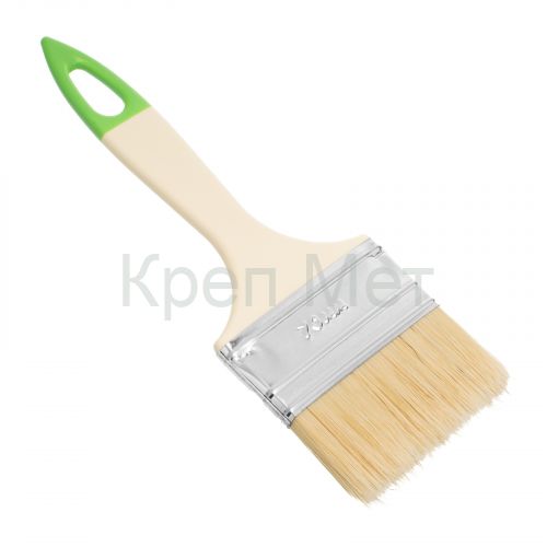 Кисть флейцевая, 70*8, натуральная щетина, пластиковая ручка, 10шт Сибртех