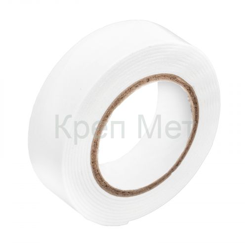 Лента клейкая на вспененной основе, двусторонняя, белая, 19 мм х 1.5 м Matrix