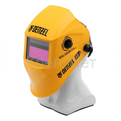 Щиток защитный лицевой (маска сварщика) F6, см. окно 93х43, Real Color, DIN4/5-8/9-13// Denzel