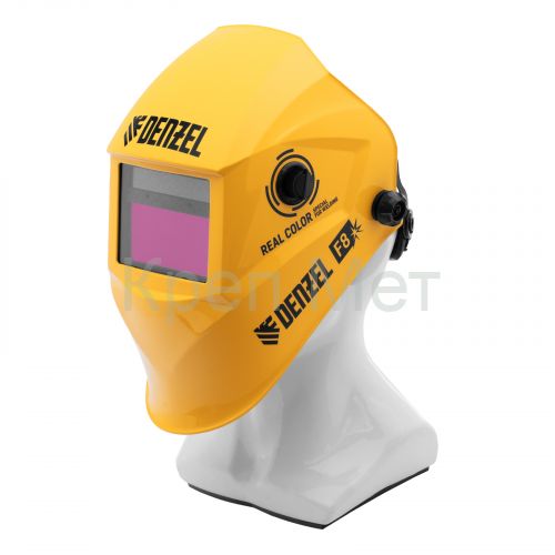 Щиток защитный лицевой (маска сварщика) F8, см. окно 100х50, Real Color, DIN4/5-8/9-13// Denzel