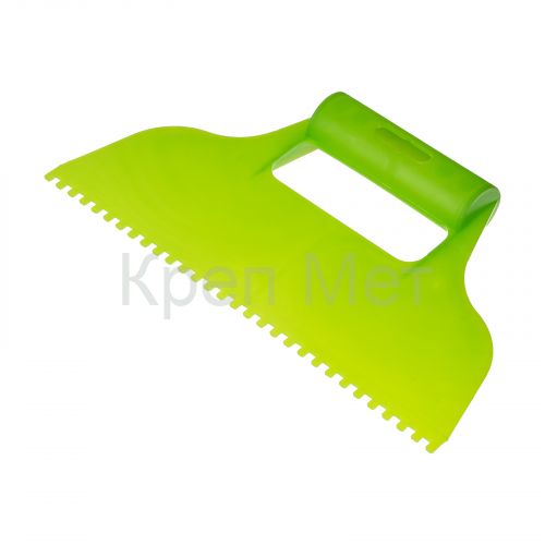 Шпатель для клея, пластмассовый, зубчатый 4 х 4 мм Сибртех