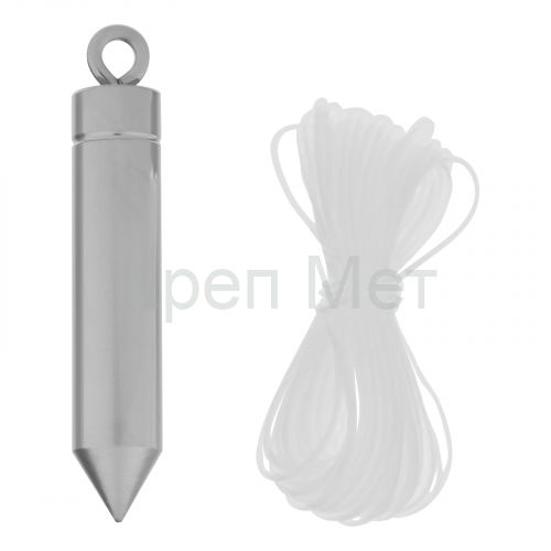 Отвес цилиндрический, 100 г, шнур 5 м Matrix