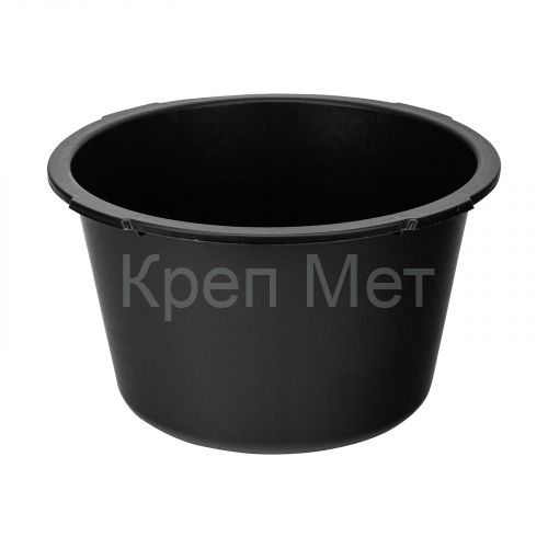 Таз круглый строительный, черный, 30 л, Сибртех